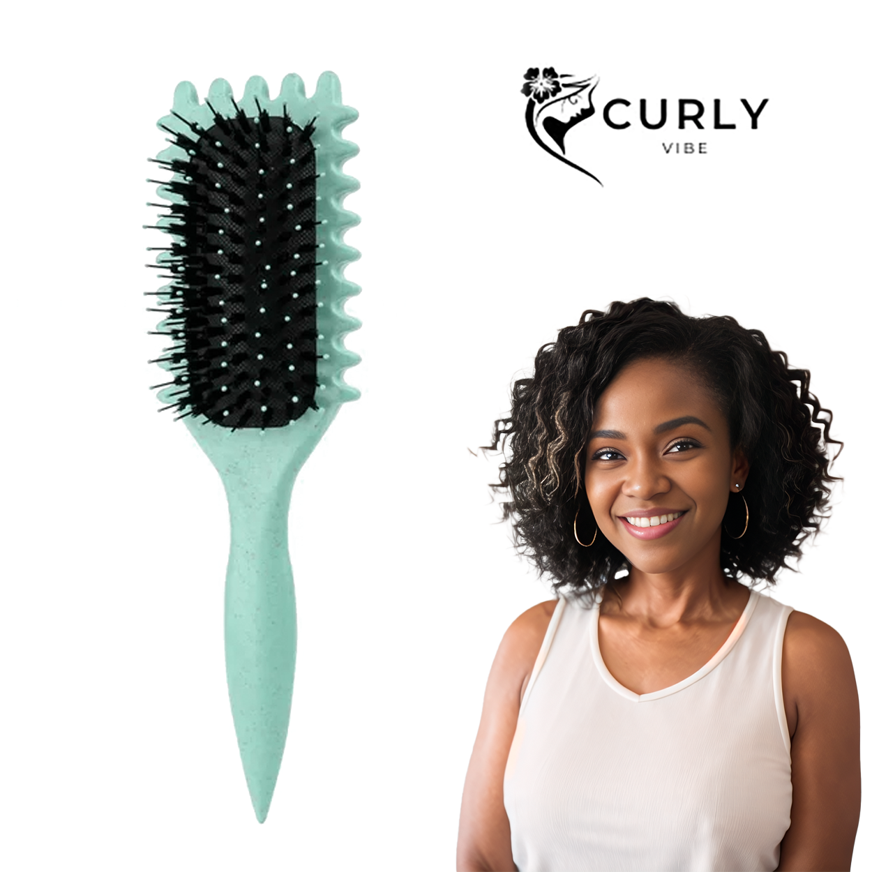 🖤 BLACK FRIDAY SALE 🖤 Curls Define Styling Brush — CurlyVibe™